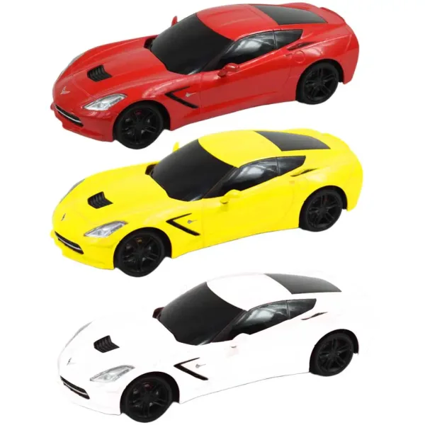 RC dálkově ovládaný Chevrolet Corvette C7 dálkově ovládané auto v měřítku 1/24, 19 cm, v různých barevných variantách, 1 ks. obrázek 3