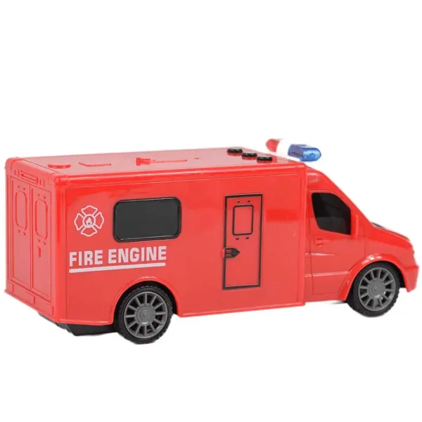 RC dálkově ovládaný hasičský vůz s efekty světel v měřítku 1/30, 20 cm obrázek 2