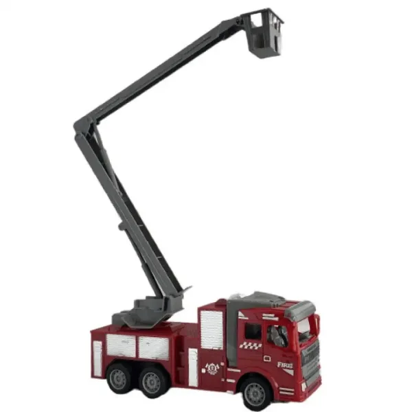 RC dálkově ovládaný hasičský vůz s výsuvnou plošinou v měřítku 1/30, 22 cm obrázek 3