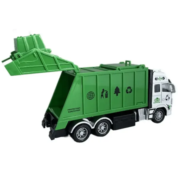 RC dálkově ovládaný odpadkový nebo kontejnerový vůz s osvětlením 27MHz 1/36 20cm ve dvou variantách obrázek 6