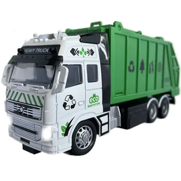 RC dálkově ovládaný odpadkový nebo kontejnerový vůz s osvětlením 27MHz 1/36 20cm ve dvou variantách obrázek 7