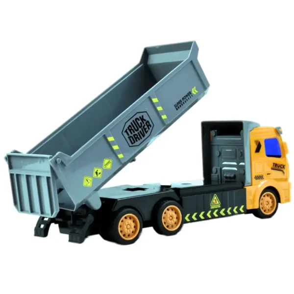 RC dálkově ovládaný sklápěč stavební nákladní auto se světlem 1/48 27MHz 20cm obrázek 3