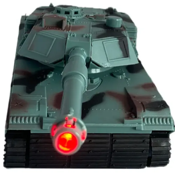 RC dálkově ovládaný terénní model tanku M1 Abrams s osvětlením a zvukem v měřítku 1/32, délka 23 cm. obrázek 3