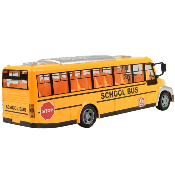 RC dálkově ovládaný žlutý školní autobus s efekty světel a akumulátorem 27MHz 40cm obrázek 2