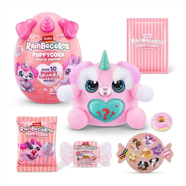 Rainbocorns: Pocket Puppycorn překvapení voňavý plyšový pejsek v různých variantách 1ks obrázek 10