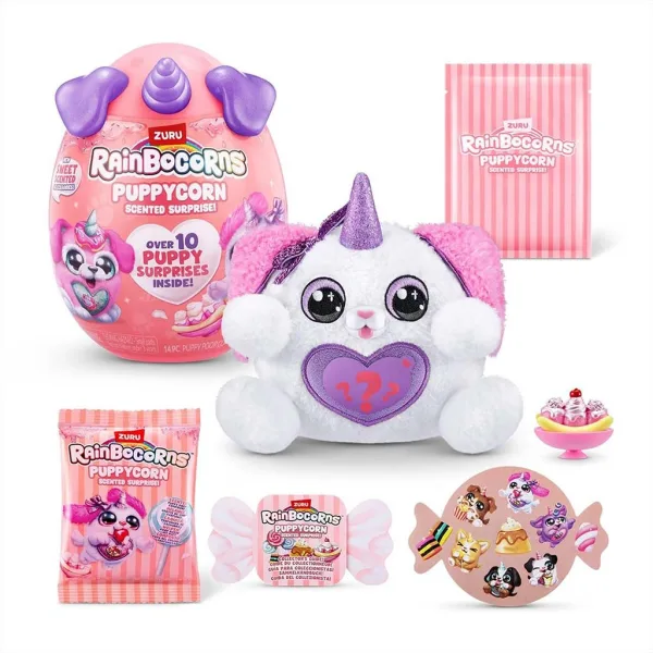 Rainbocorns: Pocket Puppycorn překvapení voňavý plyšový pejsek v různých variantách 1ks obrázek 11