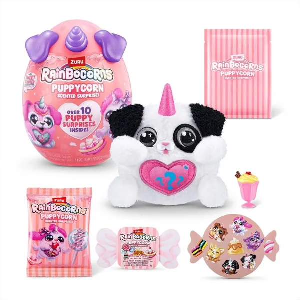 Rainbocorns: Pocket Puppycorn překvapení voňavý plyšový pejsek v různých variantách 1ks obrázek 12