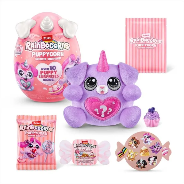 Rainbocorns: Pocket Puppycorn překvapení voňavý plyšový pejsek v různých variantách 1ks obrázek 6