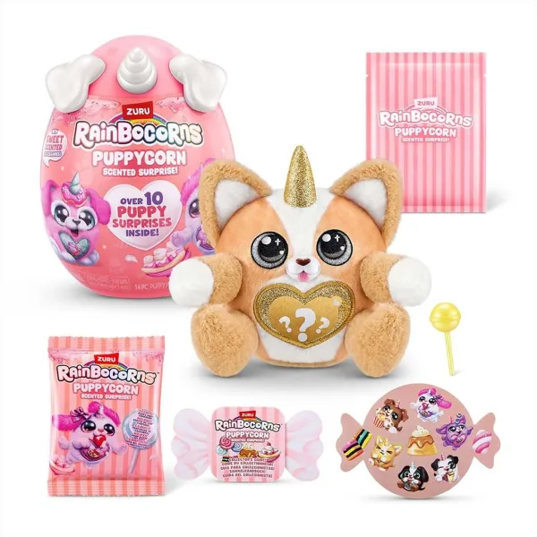 Rainbocorns: Pocket Puppycorn překvapení voňavý plyšový pejsek v různých variantách 1ks obrázek 8