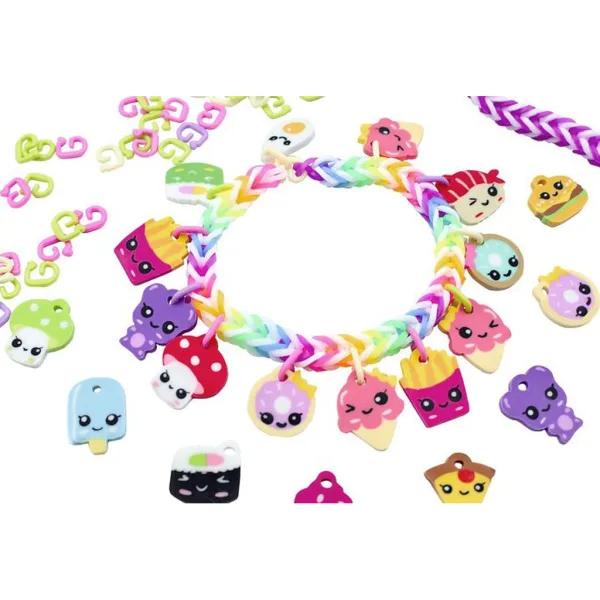 Rainbow Loom: Happy Loomi-Pals – Sada na výrobu náramků z gumiček s ozdobami obrázek 2