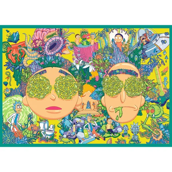 Rick a Morty Šílená dobrodružství 4x250dílné puzzle - Trefl obrázek 2