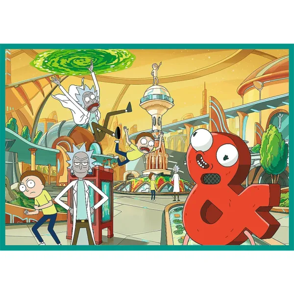 Rick a Morty Šílená dobrodružství 4x250dílné puzzle - Trefl obrázek 4