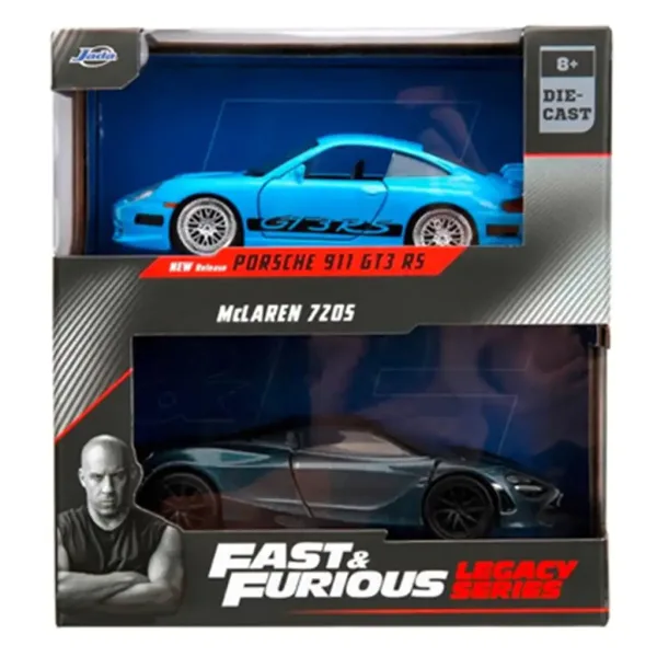 Rychle a zběsile: Porsche 911 GT3 RS a McLaren 720S 2ks balení v měřítku 1/32 - Jada Toys obrázek 2