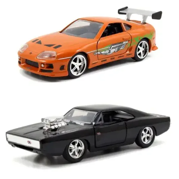 Rychle a zběsile: Twin Pack Dodge Charger R/T a Toyota Supra kovové modely dvojbalení 1/32 - Simba Toys obrázek 2