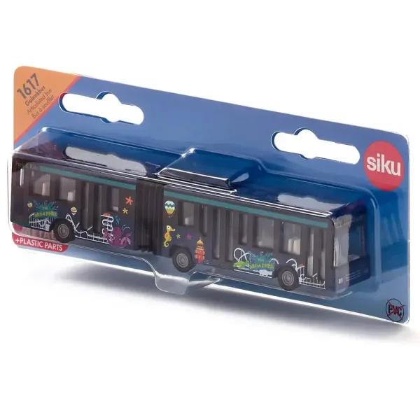 SIKU Modrý městský kloubový autobus 1/55 obrázek 4