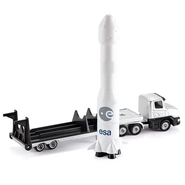 SIKU vesmírná mise kamion s raketovým přívěsem 1/87 obrázek 2