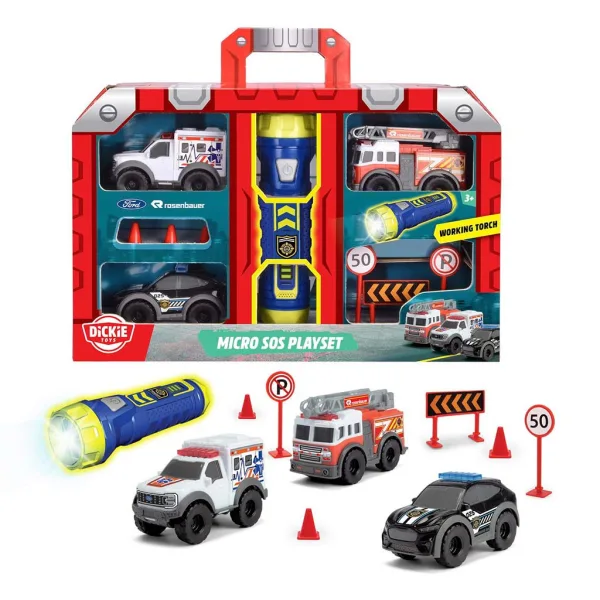 SOS Mikro herní sada s baterkou - Dickie Toys obrázek 2