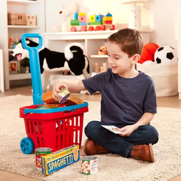 Sada hraček s kolečkovým nákupním vozíkem - Melissa & Doug obrázek 3