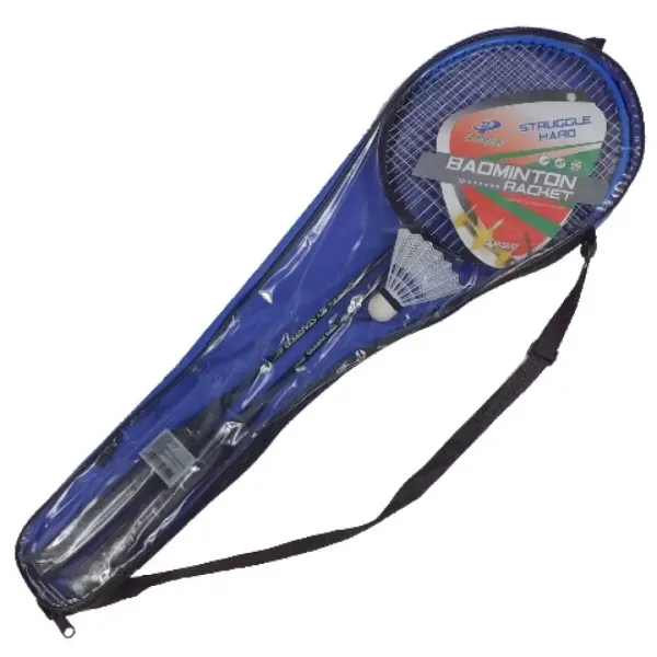 Sada kovových badmintonových raket s pouzdrem a míčkem obrázek 3