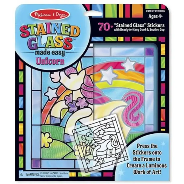 Sada na výrobu vitráží s motivem jednorožce - Melissa & Doug obrázek 3
