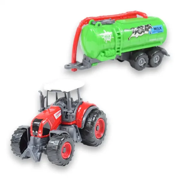 Sada pro farmu: Zemědělský traktor s přívěsem ve čtyřech variantách 22cm obrázek 3