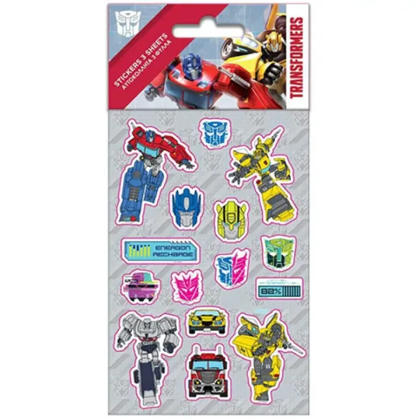 Sada samolepek Transformers 8x12cm, 5 listů obrázek 1