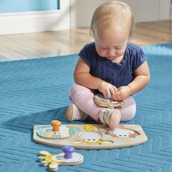 Safari dřevěné puzzle s rukojetí - Melissa & Doug obrázek 3