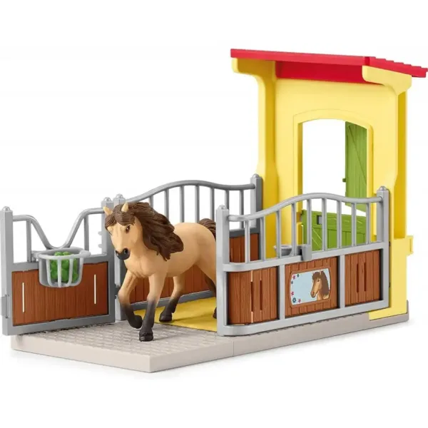 Schleich: Farm World - Pony box Islandský pony hřebec set (42609) obrázek 3