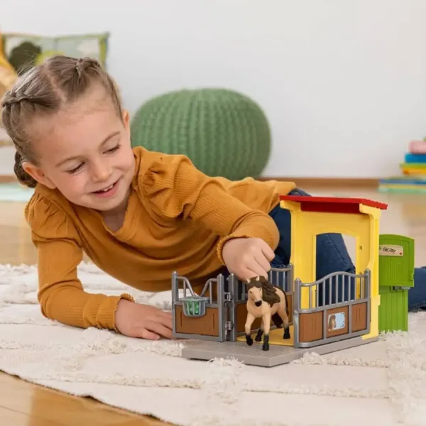Schleich: Farm World - Pony box Islandský pony hřebec set (42609) obrázek 5