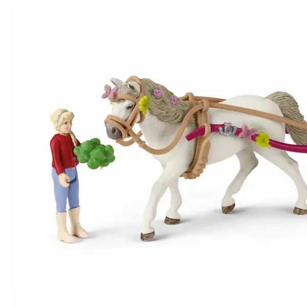 Schleich: Horse Club - Kočár pro jezdeckou show s piknikem herní set (42467) obrázek 3