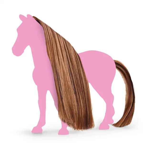 Schleich Horse Club: Sofias Beauties - Sada doplňků pro hřívu a ocas v barvě čokolády (42651) obrázek 2