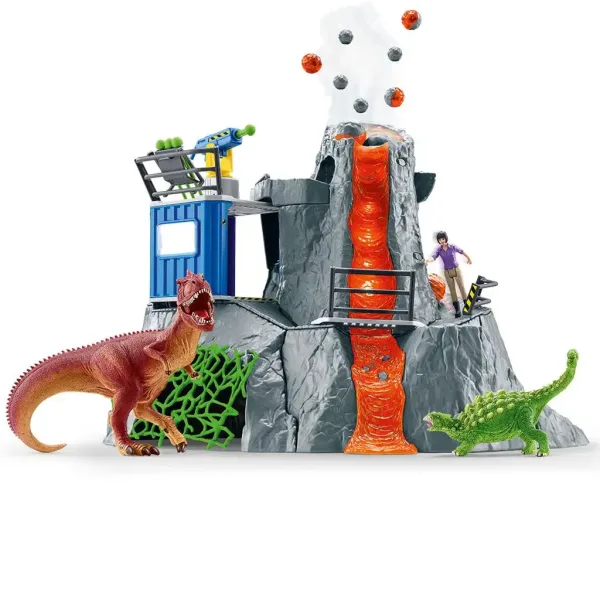 Schleich: Velká vulkanická expedice s dinosaury herní set (42564) obrázek 2
