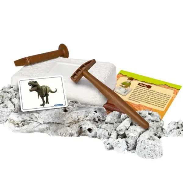 Science&Play: Archeofun Svítící T-rex a Triceratops archeologická sada - Clementoni obrázek 2