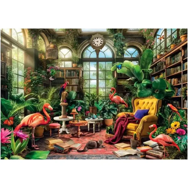Skleníková knihovna HQC 1000dílné puzzle - Clementoni obrázek 2