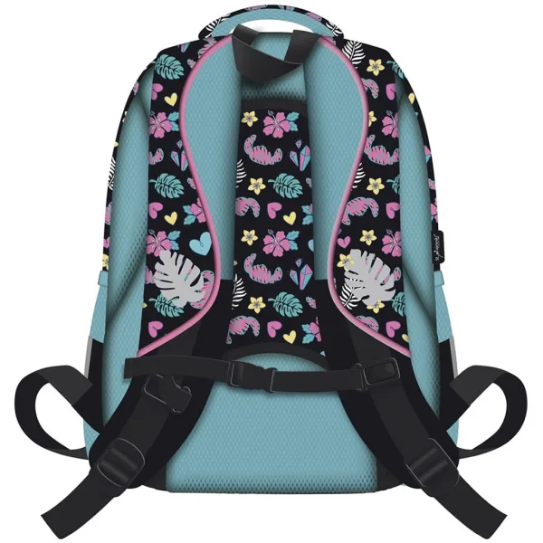 Školní taška/batoh Disney Stitch se 4 přihrádkami, s modrým pomponem BPL58 40x29x19 cm obrázek 2
