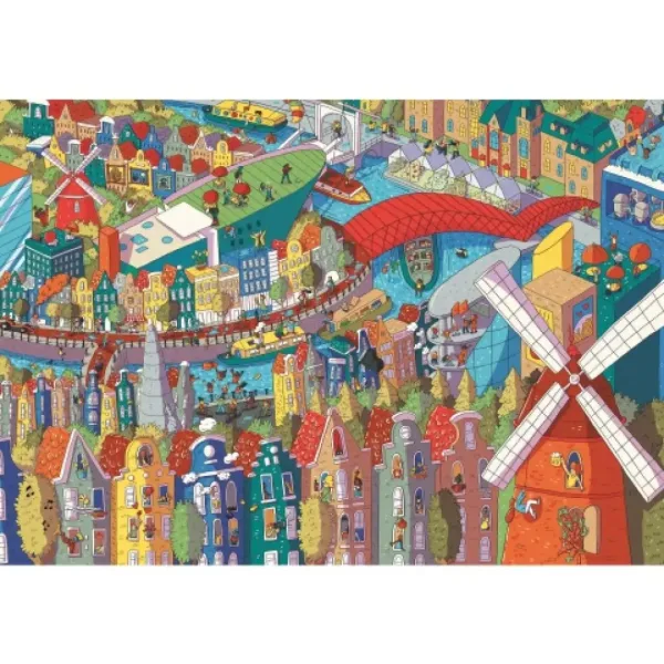Sneaky Peekers: Amsterdam UFT puzzle 1000 kusů - Trefl obrázek 2