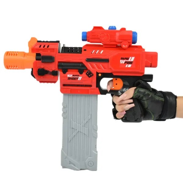 Sniping: Elektrická přestavitelná obří houbová střelná zbraň s náboji a terčem 79 cm. obrázek 2