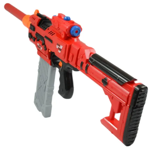 Sniping: Elektrická přestavitelná obří houbová střelná zbraň s náboji a terčem 79 cm. obrázek 5