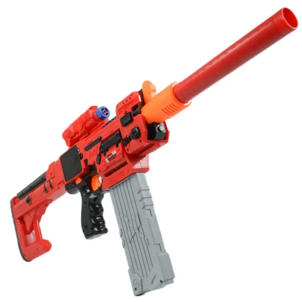 Sniping: Elektrická přestavitelná obří houbová střelná zbraň s náboji a terčem 79 cm. obrázek 7