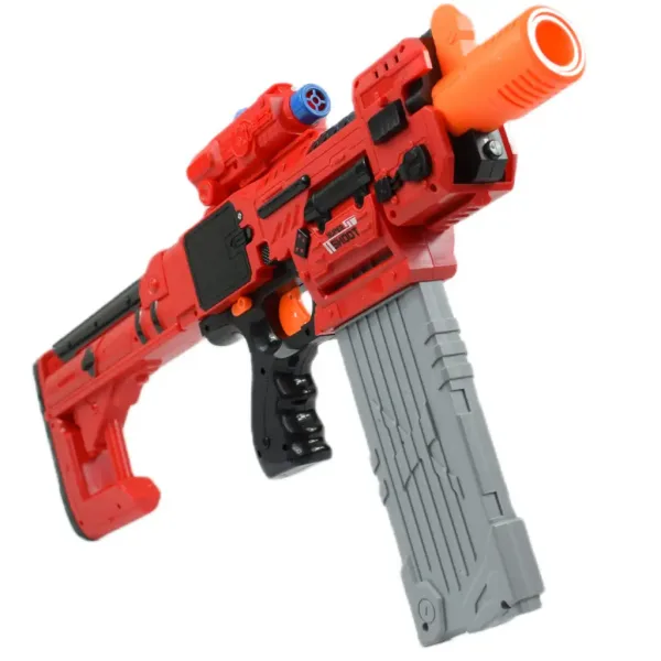 Sniping: Elektrická přestavitelná obří houbová střelná zbraň s náboji a terčem 79 cm. obrázek 8