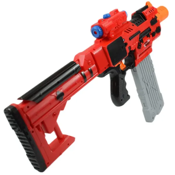 Sniping: Elektrická přestavitelná obří houbová střelná zbraň s náboji a terčem 79 cm. obrázek 9