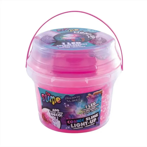 So Slime s LED osvětlením v kosmickém slime kbelíku v různých variantách obrázek 2