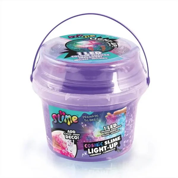So Slime s LED osvětlením v kosmickém slime kbelíku v různých variantách obrázek 3