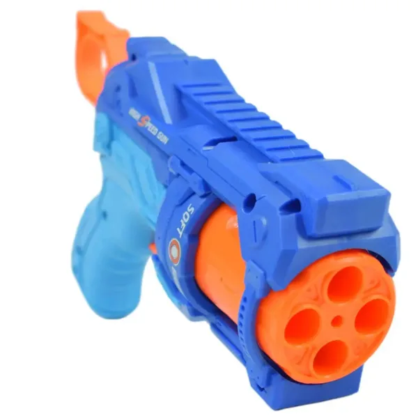 Soft Bullet: Reflex 4 manuální revolver s pěnovými střelami a terčem 22cm obrázek 4