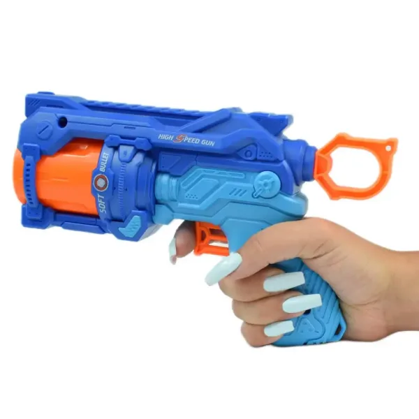 Soft Bullet: Reflex 4 manuální revolver s pěnovými střelami a terčem 22cm obrázek 6
