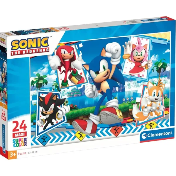 Sonic 24 ks maxi supercolor puzzle - Clementoni obrázek 1