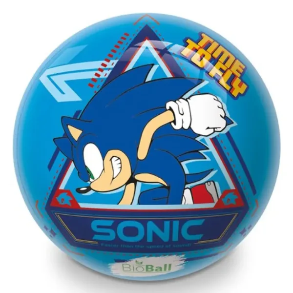 Sonic modrá BioBall gumová míč 23cm - Mondo Toys obrázek 2