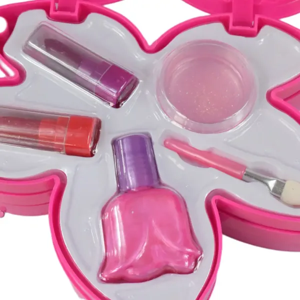 Sparkle & Glitter: Třípatrová kosmetická sada ve tvaru listu s zrcátkem obrázek 4