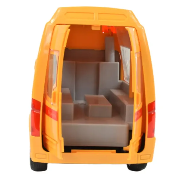 Speciální auto: Žluté expresní doručovací auto se světlem a zvukem, funkce volnoběžných kol 24cm obrázek 4