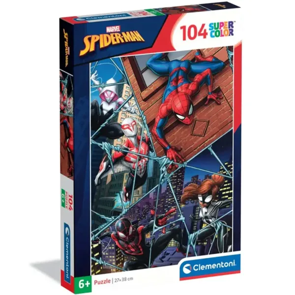 Spider-Man: Hrdinové multivesmíru 104dílné supercolor puzzle - Clementoni obrázek 1